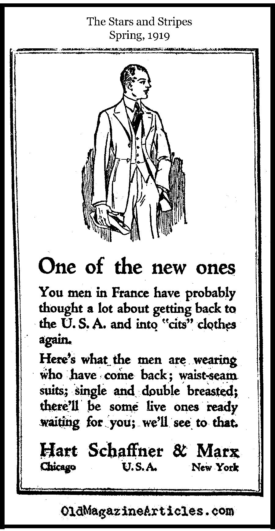 The Side-Seam Suit   (The Stars and Stripes, 1919)